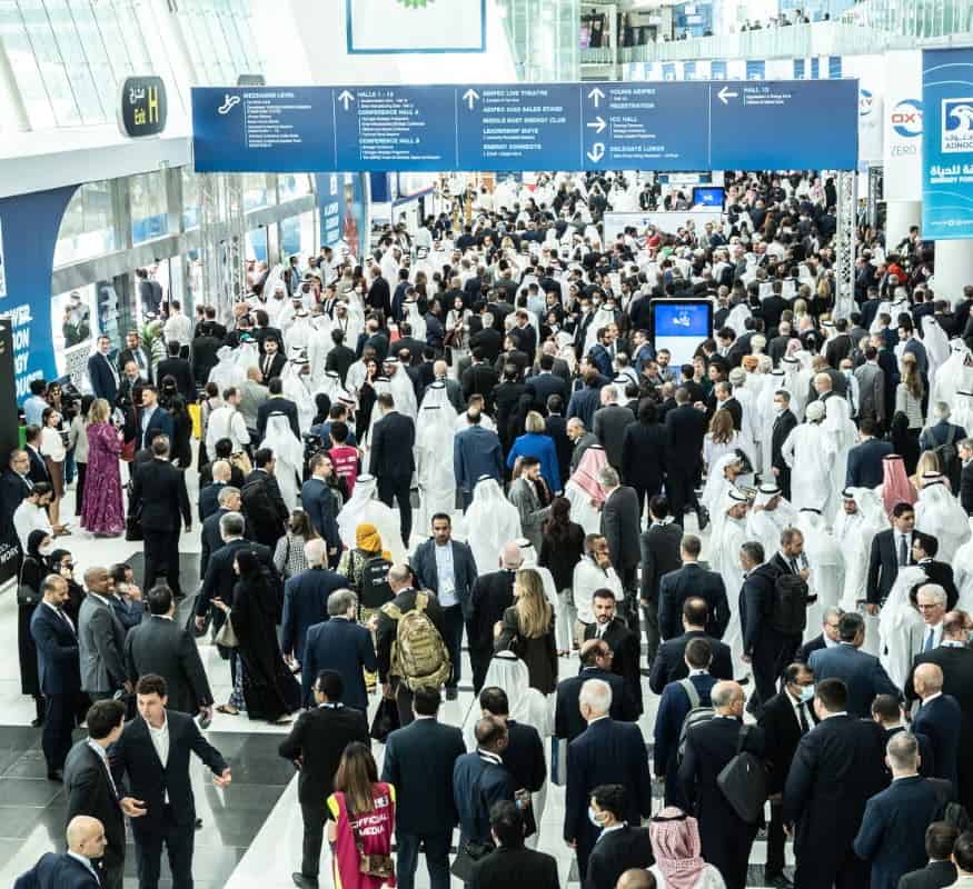 Large crowd at ADIPEC